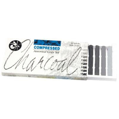 Jakar : Compressed Charcoal Set of 12 assorted greys