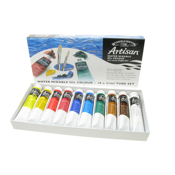 Winsor & Newton Artisan Water Mixable Oil Colour Set 10x 21ml — Fred Aldous