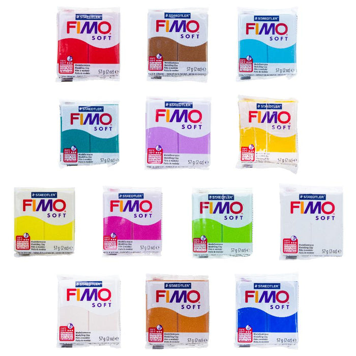 FIMO Soft Polymer Oven Modelling Clay - All Colours - 57g - Buy 5 Get 2 Free