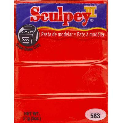 Sculpey III Polymer Clay 583 Red Hot Red 
