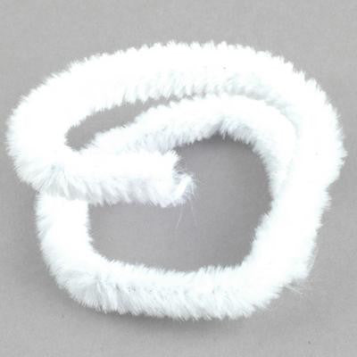 Chenille Pipe Cleaners, 30cm x 12mm, White 