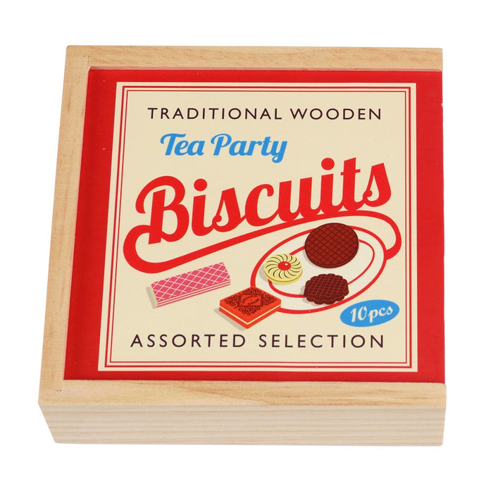 Wooden Tea Party Biscuits