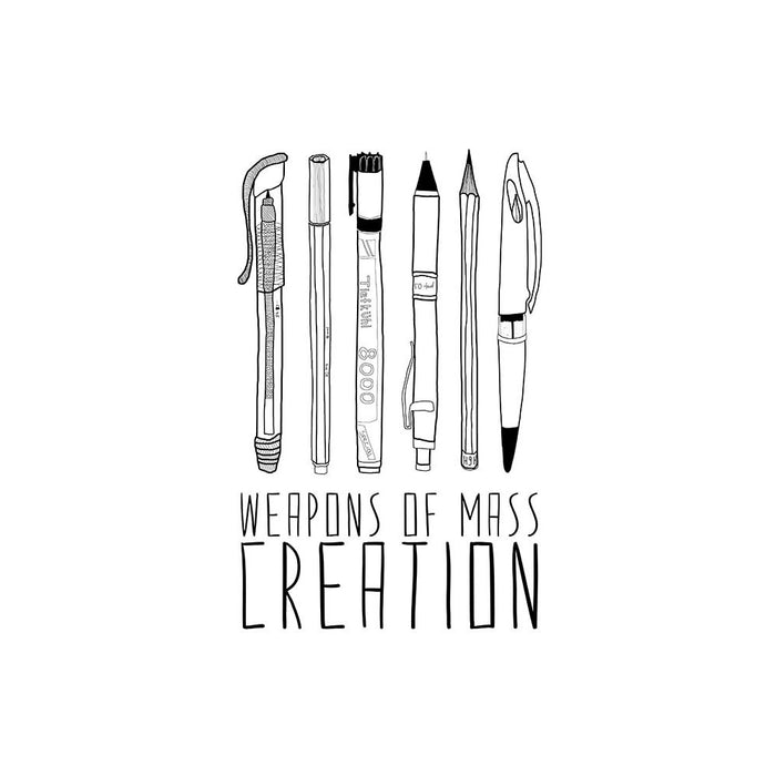 Weapons of Mass Creation - Pens - Greetings Card