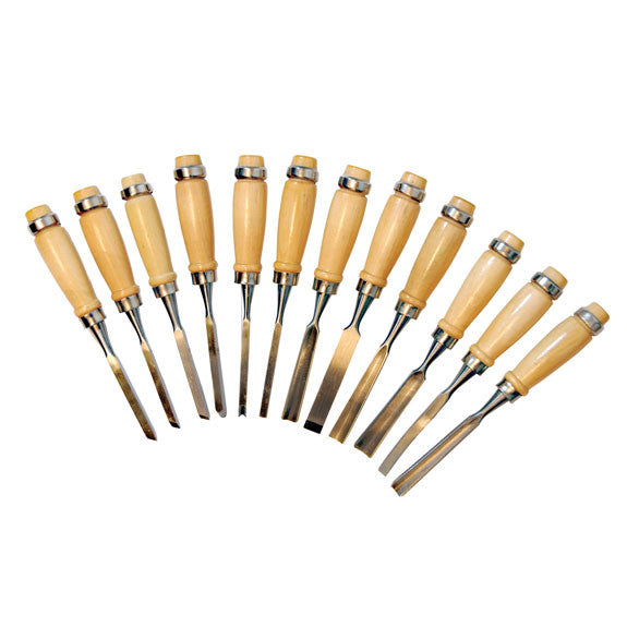 11pc NEW Wood Carving Chisel Set Woodworking Shop Tools
