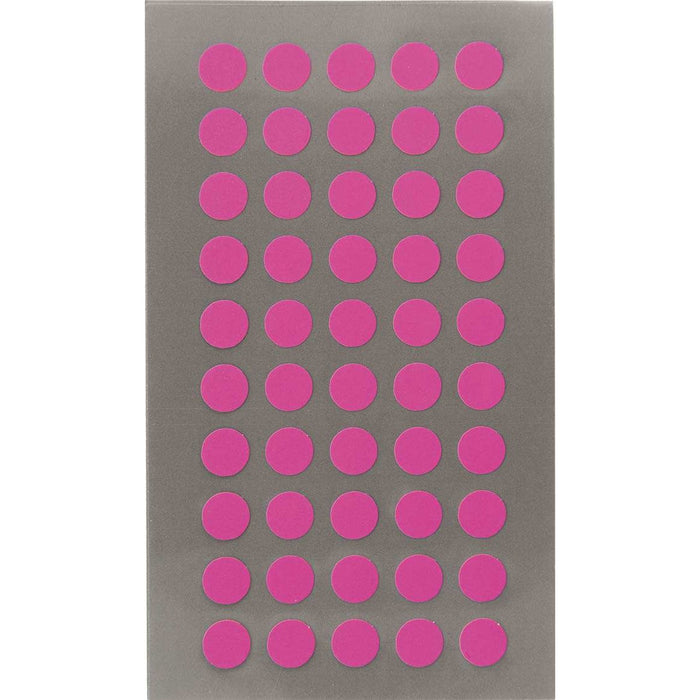 Rico Office Stick Neon Pink Dots 8mm 4 Sheets 7x15.5 cm