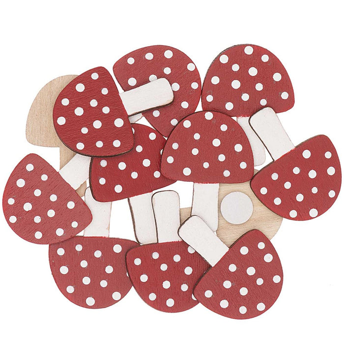 Rico Deco Sticker Mushroom 12Pc