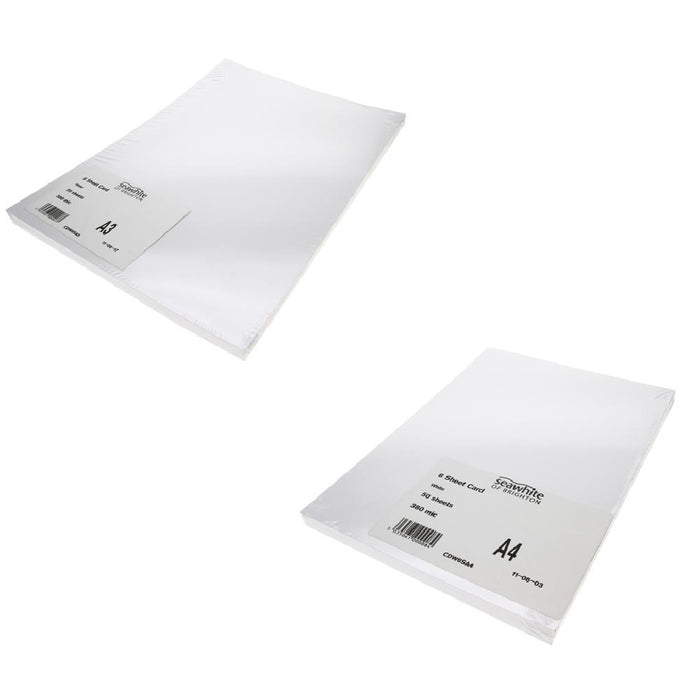 White Card Pack 300GSM - A3 - 10 Sheets