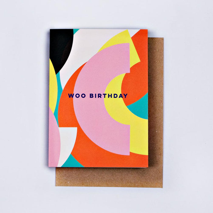 Woo Birthday Circles Card