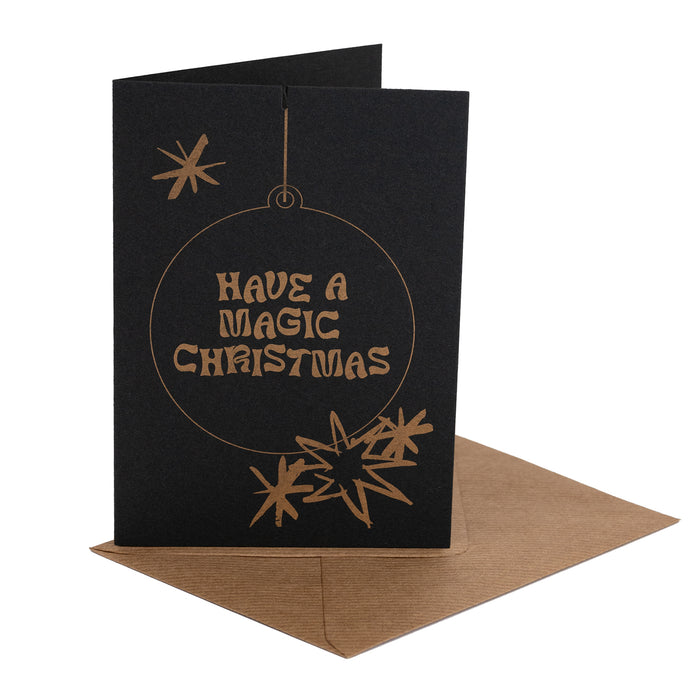 FA X Tara Collette MAGIC A6 BAUBLE Christmas Card