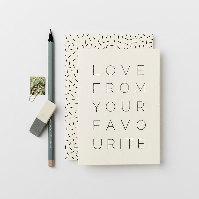 Love From Your Favourite Card