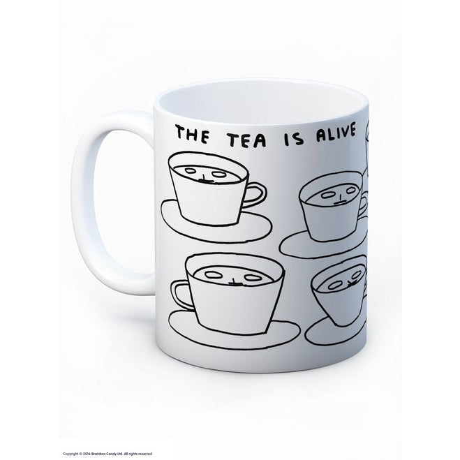 David Shrigley - The Tea Is Alive - Mug — Fred Aldous