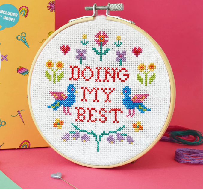 The Make Arcade - Cross Stitch Kit Doing My Best