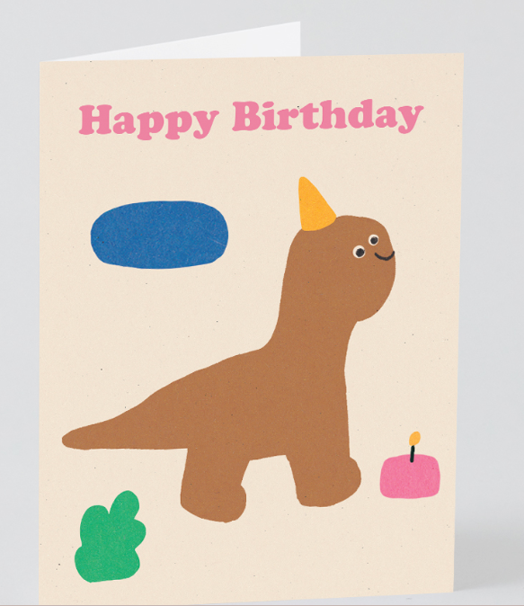 Happy Birthday Dino Card