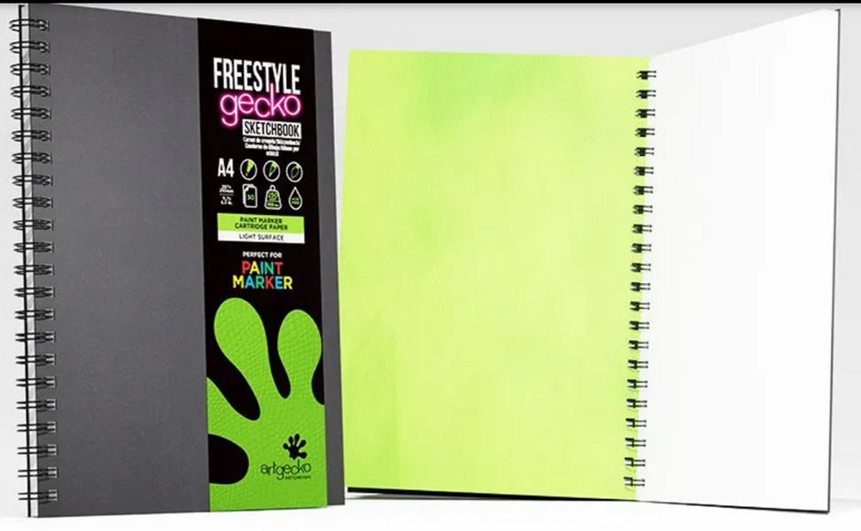 Artgecko FREESTYLE Paint Marker Paper Wirebound Sketchbooks