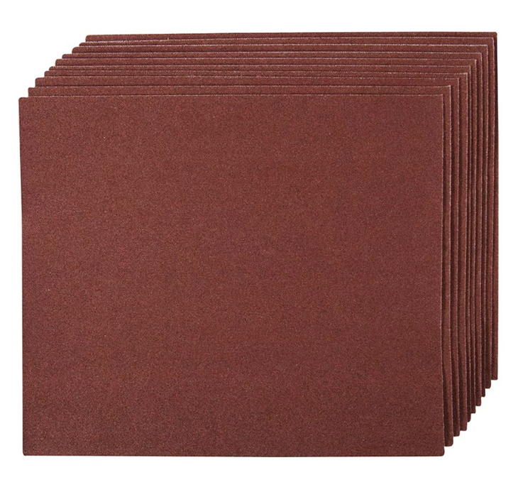 Silverline Emery Cloth Sheets 10pk - 180 Grit